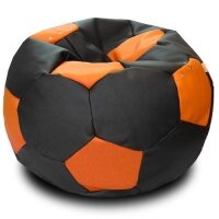 Кресло мяч черно-оранжевый