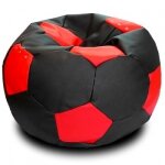Кресло мяч черно-красный