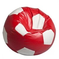Кресло мяч красно-белый